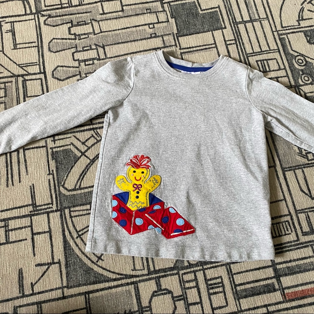 Holiday Hanna Andersson  gingerbread shirt, Christmas, holiday cotton, preppy